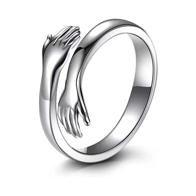 925 Sterling Silver HUG Ring