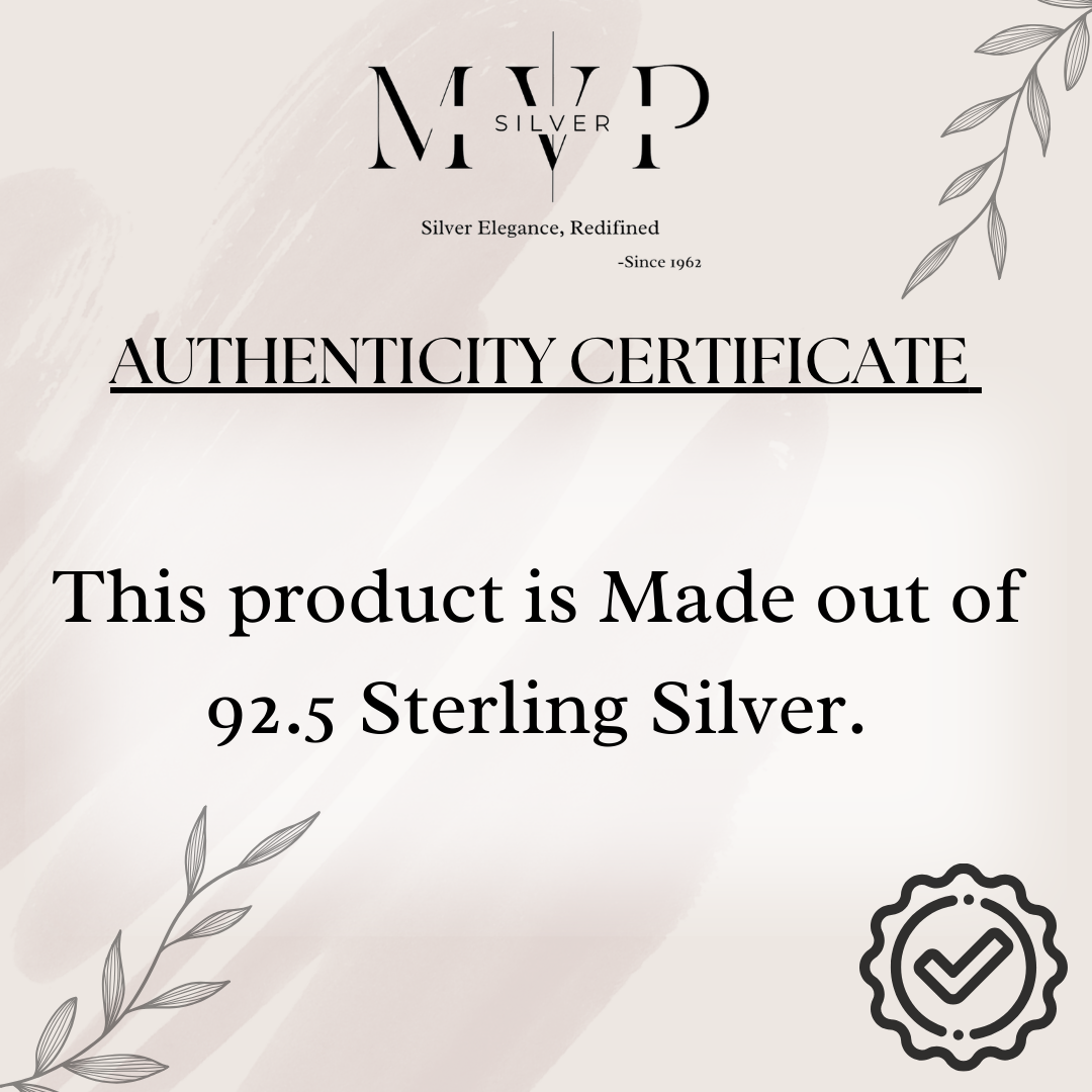 MVP 925 Silver Ring Cum Bracelet (Floral)